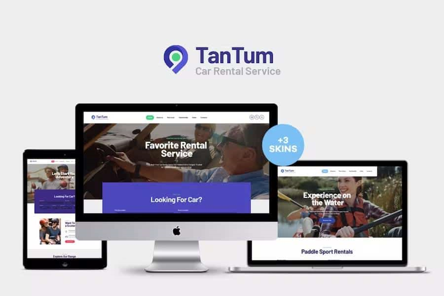 TANTUM – CAR, SCOOTER, BOAT & BIKE RENTAL SERVICES WORDPRESS THEME